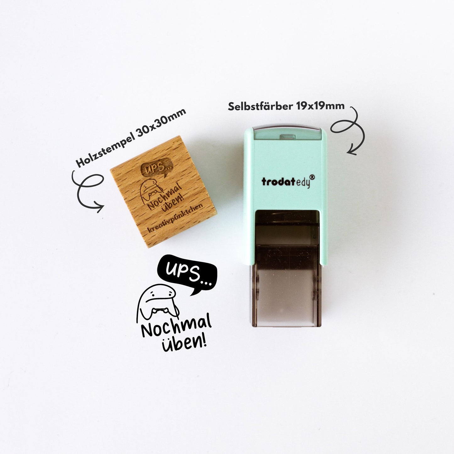 Lehrerstempel Ups nochmal üben Motivation, Schule, Belohnungsstempel, Grundschule Stempel, Gut gemacht Stempel Bewertung Schule Note HS048
