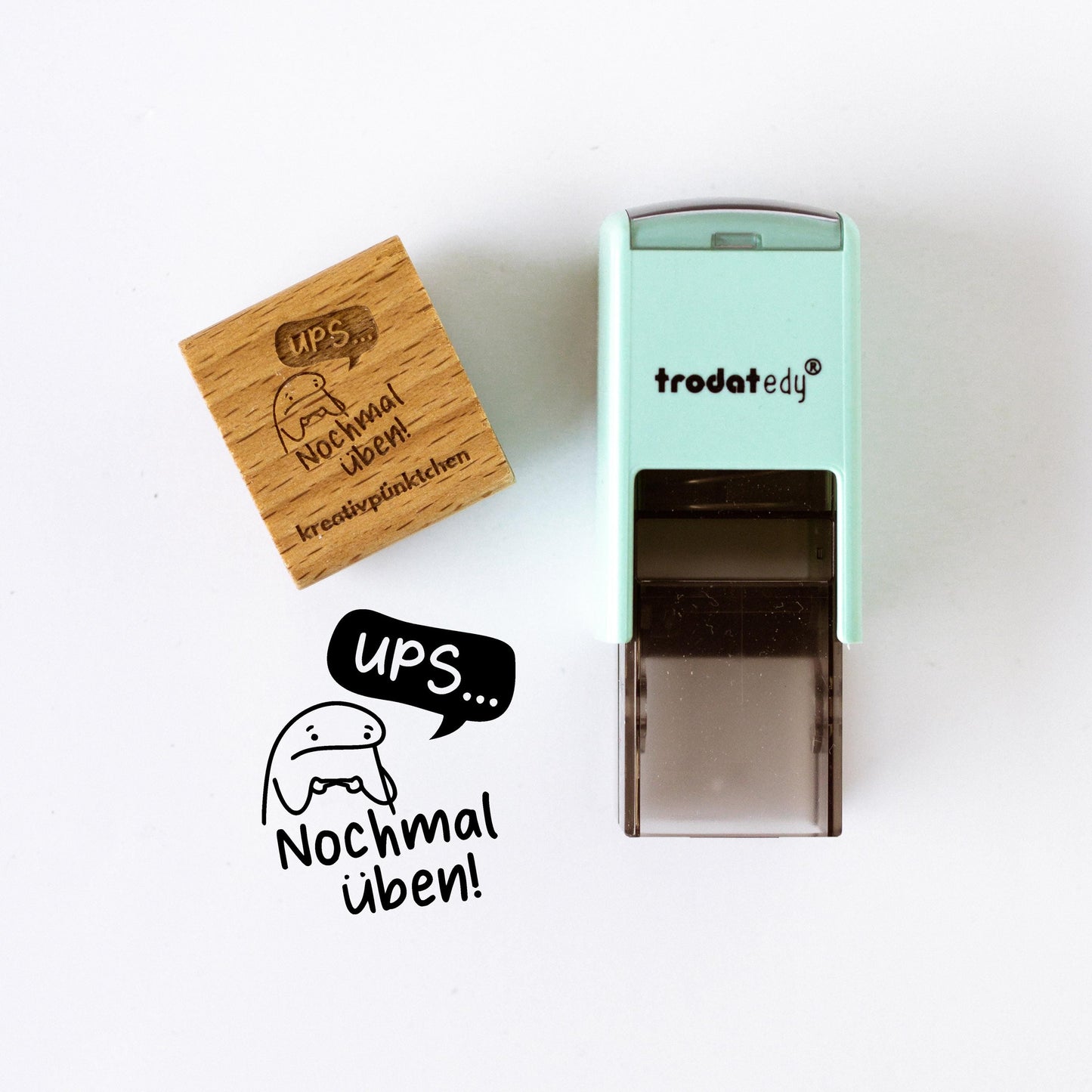 Lehrerstempel Ups nochmal üben Motivation, Schule, Belohnungsstempel, Grundschule Stempel, Gut gemacht Stempel Bewertung Schule Note HS048