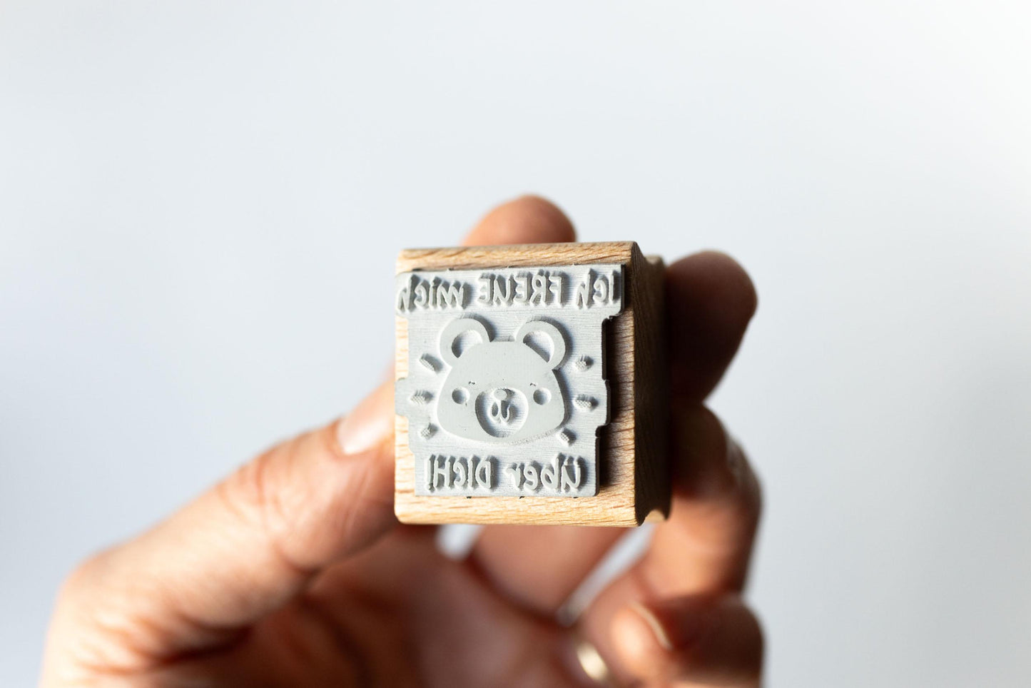 Lehrerstempel Ich freue mich über dich, Bär, Schule, Belohnungsstempel, Grundschule Stempel, Gut gemacht Stempel Bewertung Schule Note HS050
