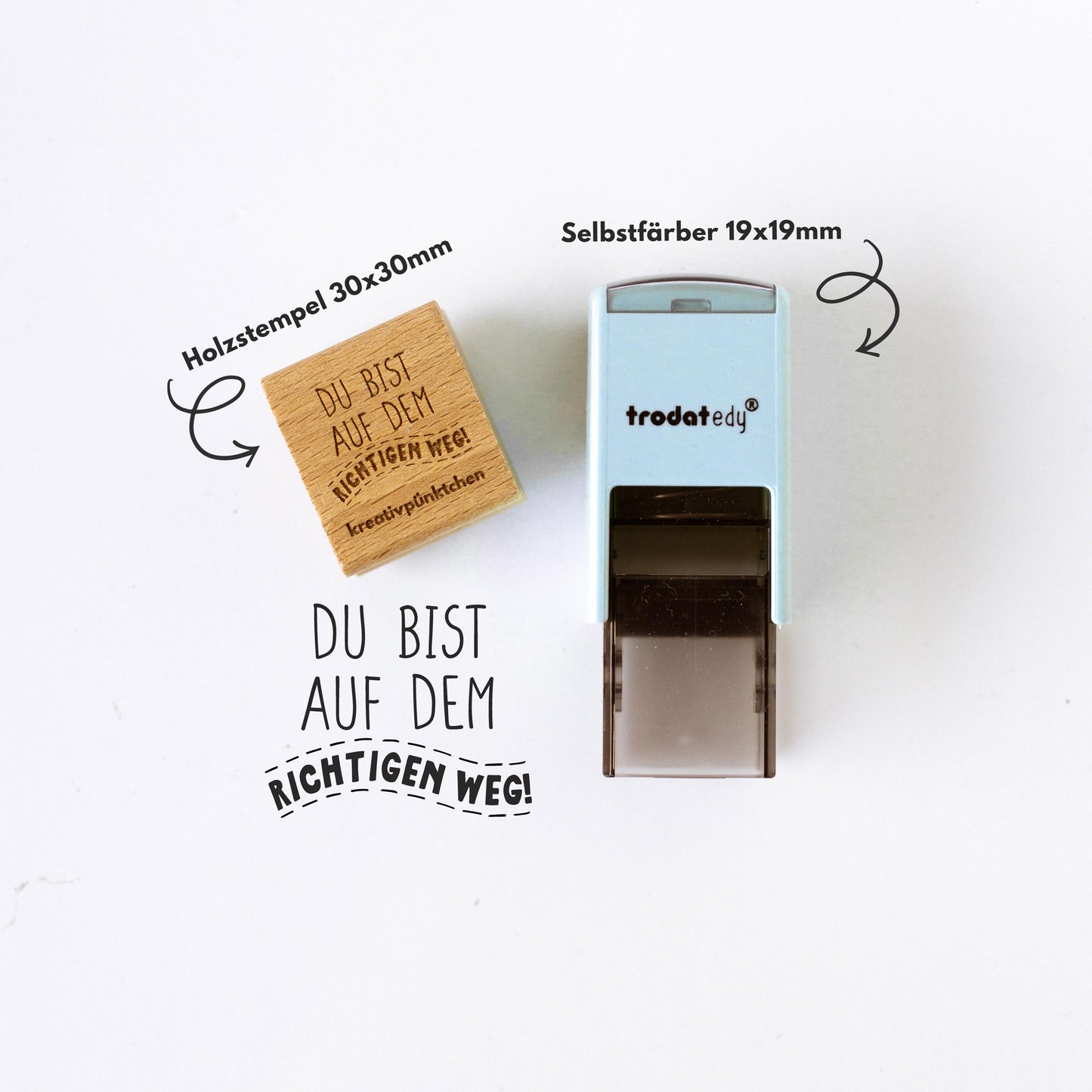 Lehrerstempel "Du bist auf dem richtigen Weg" Motivationsstempel positiv Belohnung Grundschule Growth Mindset Rückmeldung Geschenk HS163
