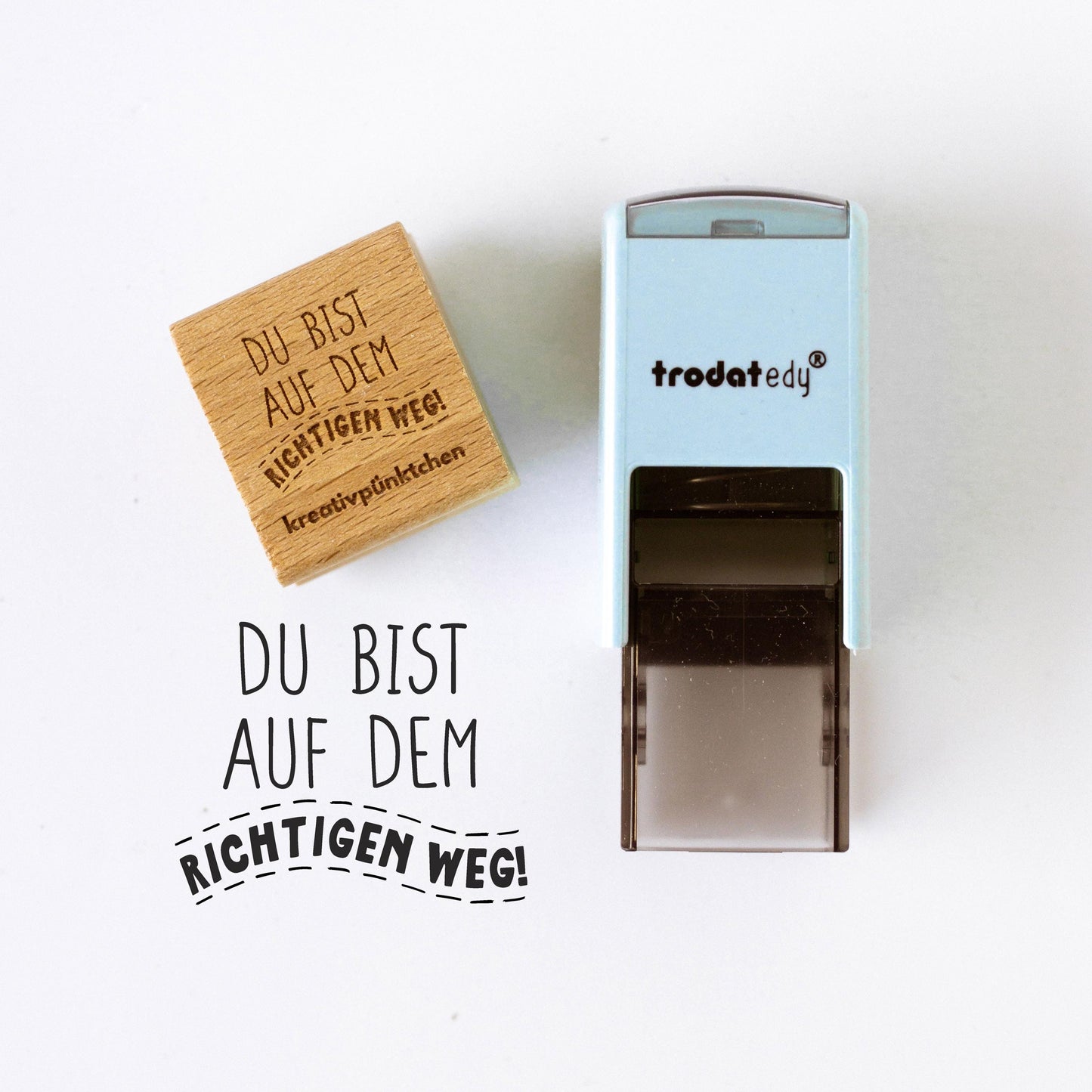 Lehrerstempel "Du bist auf dem richtigen Weg" Motivationsstempel positiv Belohnung Grundschule Growth Mindset Rückmeldung Geschenk HS163