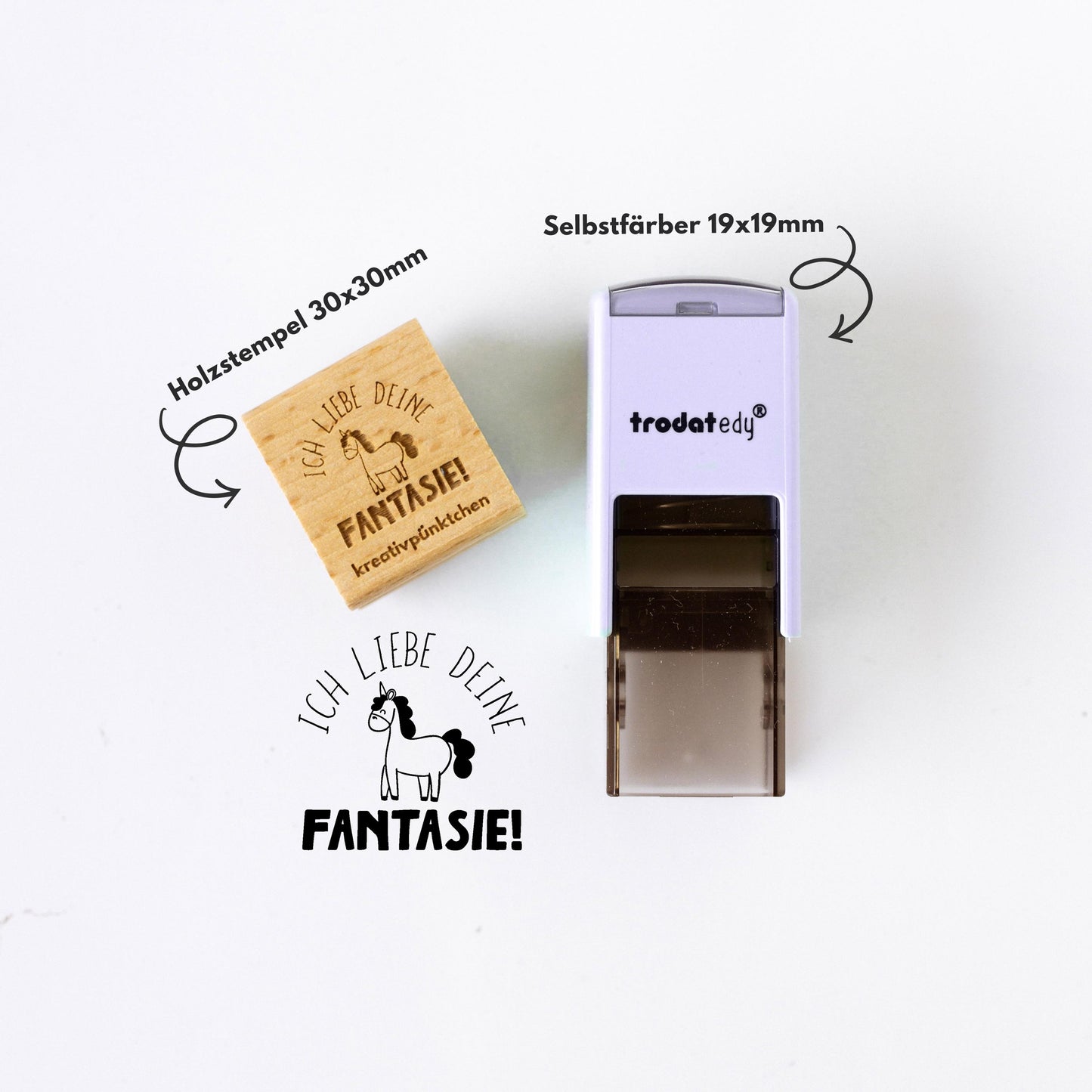 Lehrerstempel "Ich liebe deine Fantasie" Motivationsstempel positiv Belohnung Grundschule Growth Mindset Rückmeldung Geschenk Lehrer HS162