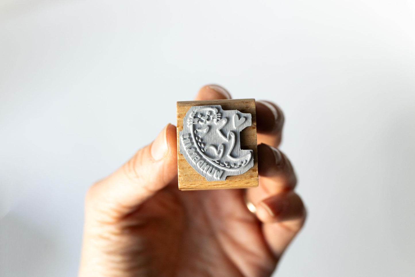 Lehrerstempel Otter "Wunderbar" Motivationsstempel positiv Belohnung Grundschule Growth Mindset Rückmeldung Geschenk HS172