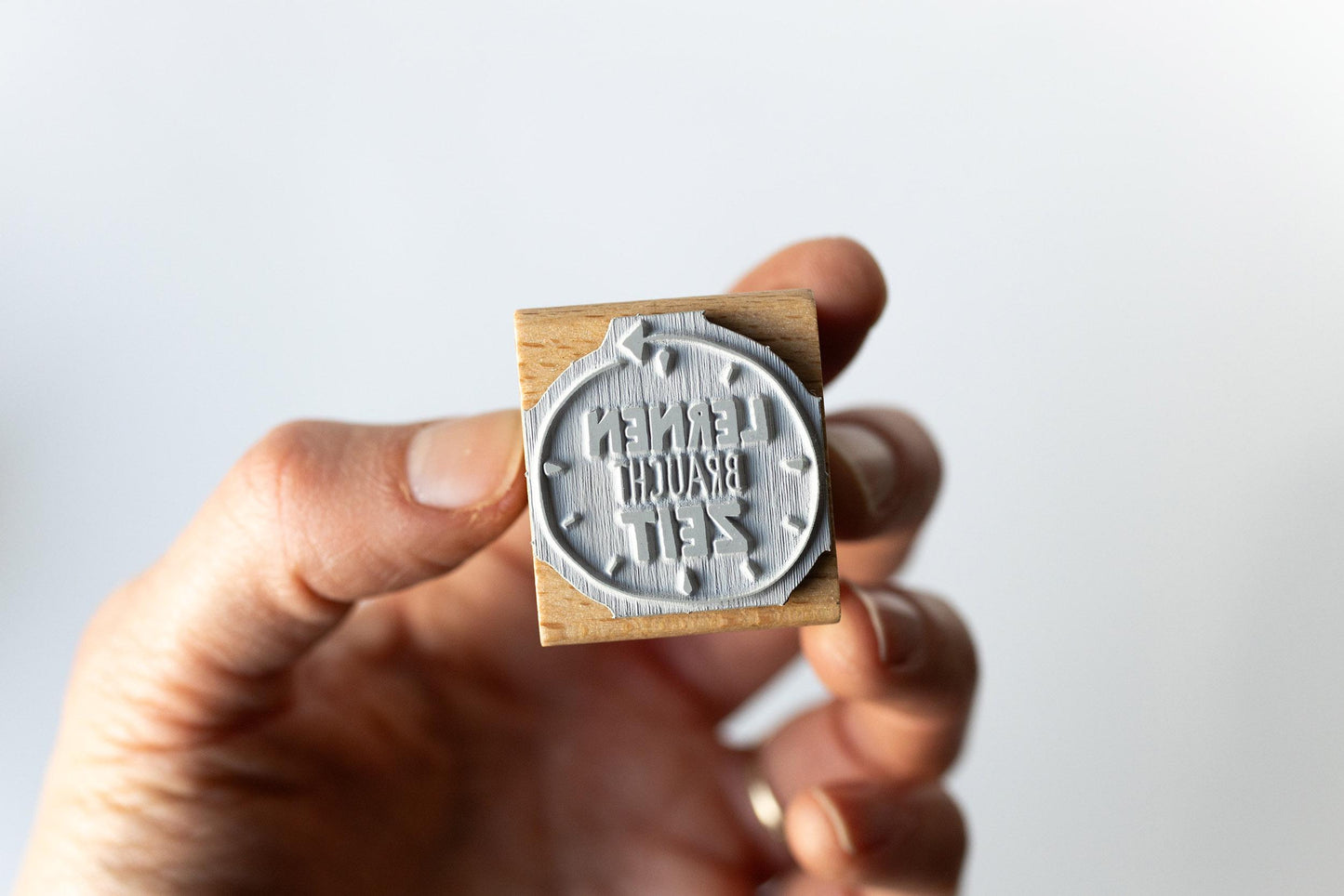 Lehrerstempel "Lernen braucht Zeit" Motivationsstempel positiv Grundschule dranbleiben Growth Mindset Rückmeldung Ermutigung HS179