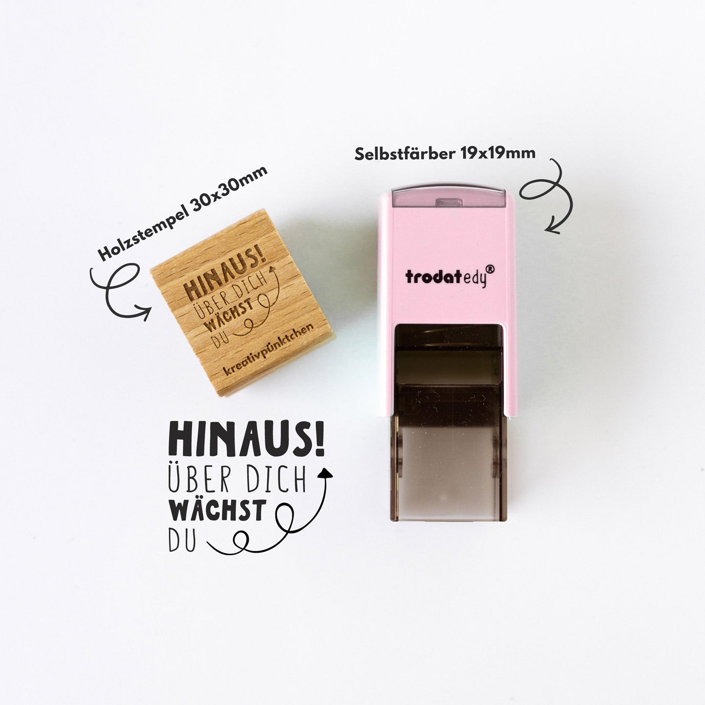 Lehrerstempel "Du wächst über dich hinaus" Motivationsstempel positiv Belohnung Grundschule Growth Mindset Rückmeldung Geschenk HS170