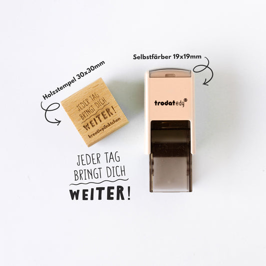 Lehrerstempel "Jeder Tag bringt dich weiter" Motivationsstempel positiv Belohnung Grundschule Growth Mindset Rückmeldung Geschenk HS171