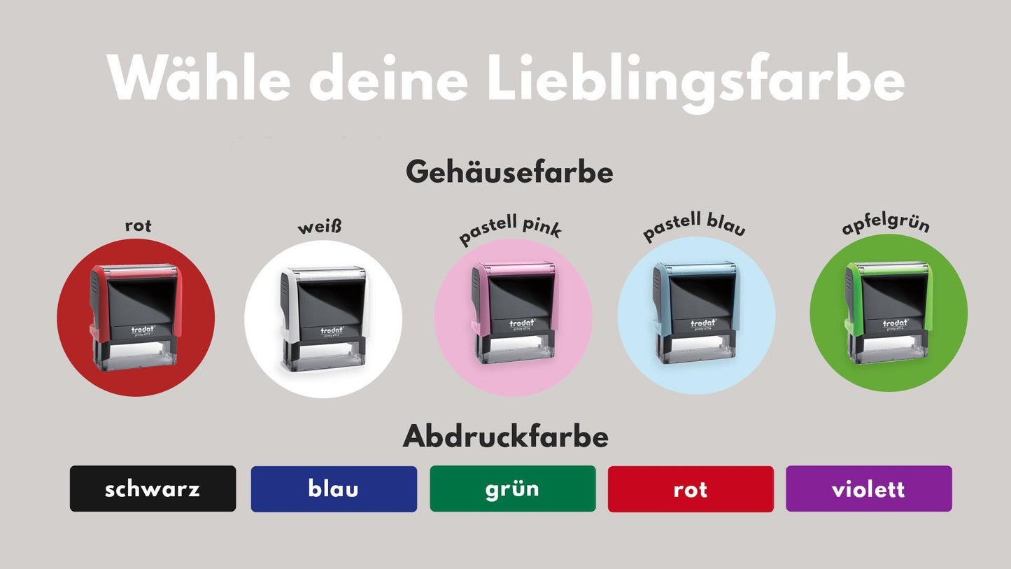 Lehrerstempel "BITTE DENKE AN:" Stempel Hausaufgabenheft Bitte mitbringen Material Grundschule Lehrer Dran denken Memo Erinnerung HS129N