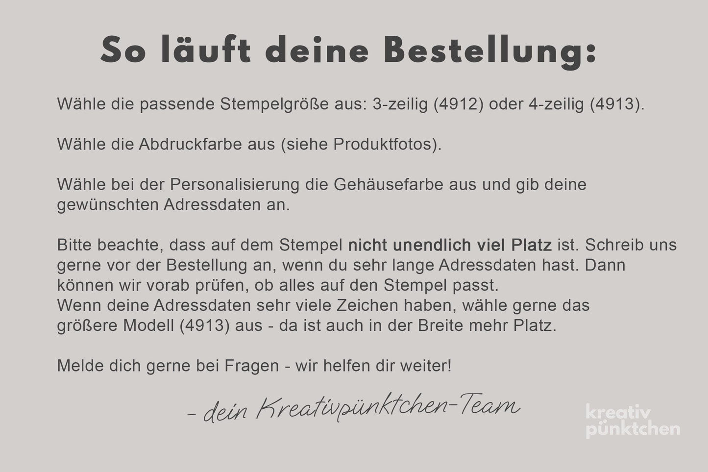 Personalisierter Adressstempel Selbstfärber | 10 Designs | 2 Größen| Printy 4912 & 4913 | Individueller Namensstempel selbstfärbend PR002